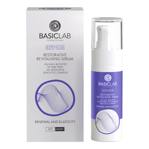 Aufbauendes Revitalisierungsserum mit 4% NAD+Booster, 1 % reinem PDRN, 2% Adenosin und senolytischem Komplex